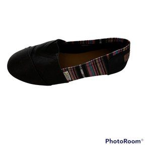 Easy USA Women's Canvas Slip on Shoes Flats Size 7